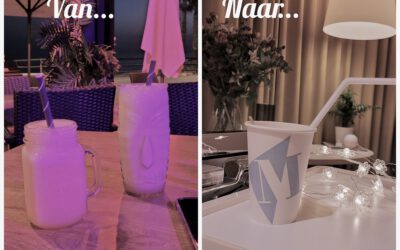 Van cocktails aan het strand naar koffie met een rietje