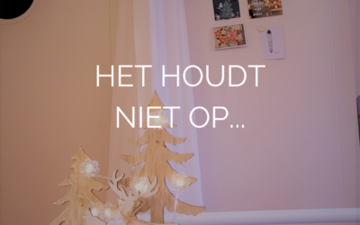Het houdt niet op